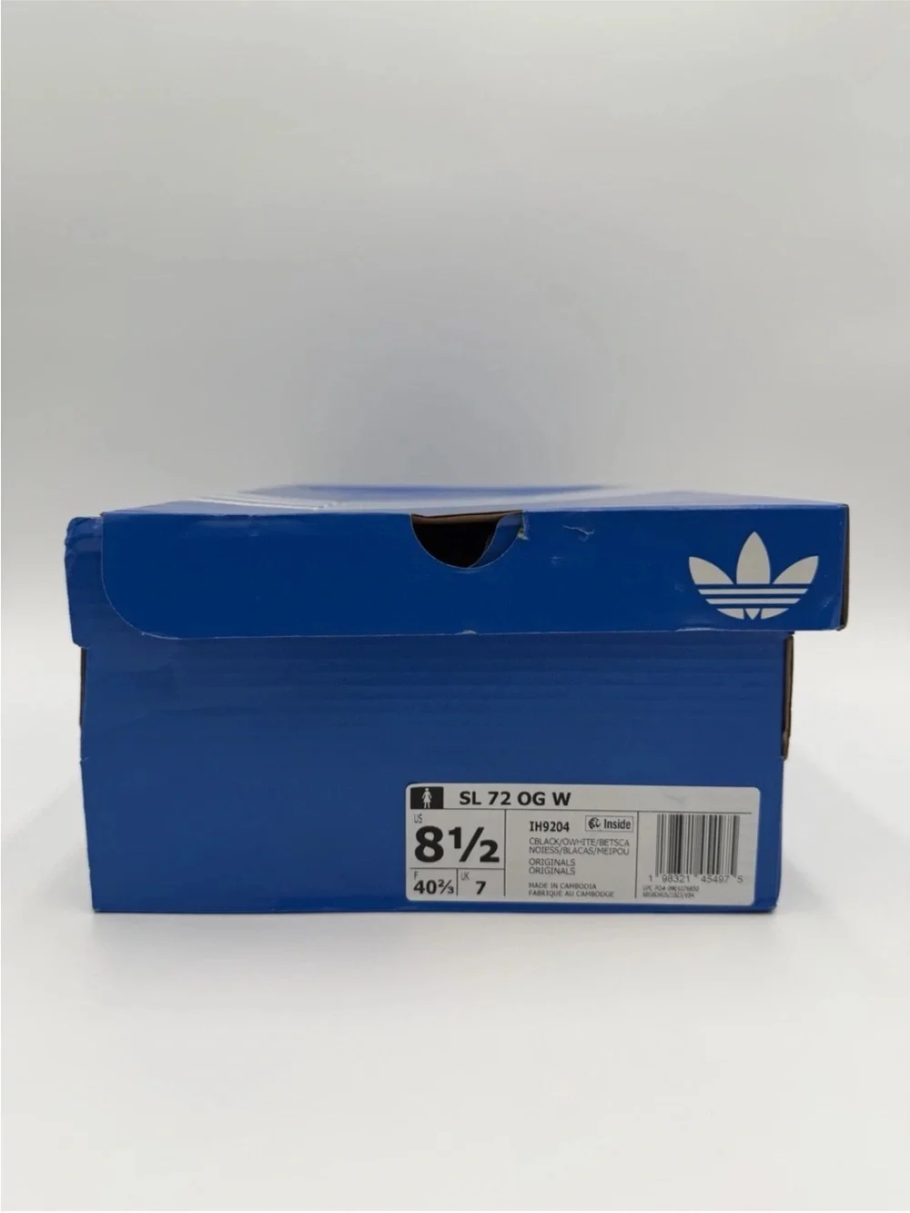 Adidas SL 72 OG Black Sparkle Sneakers with White Stripes and Red Heel Accent